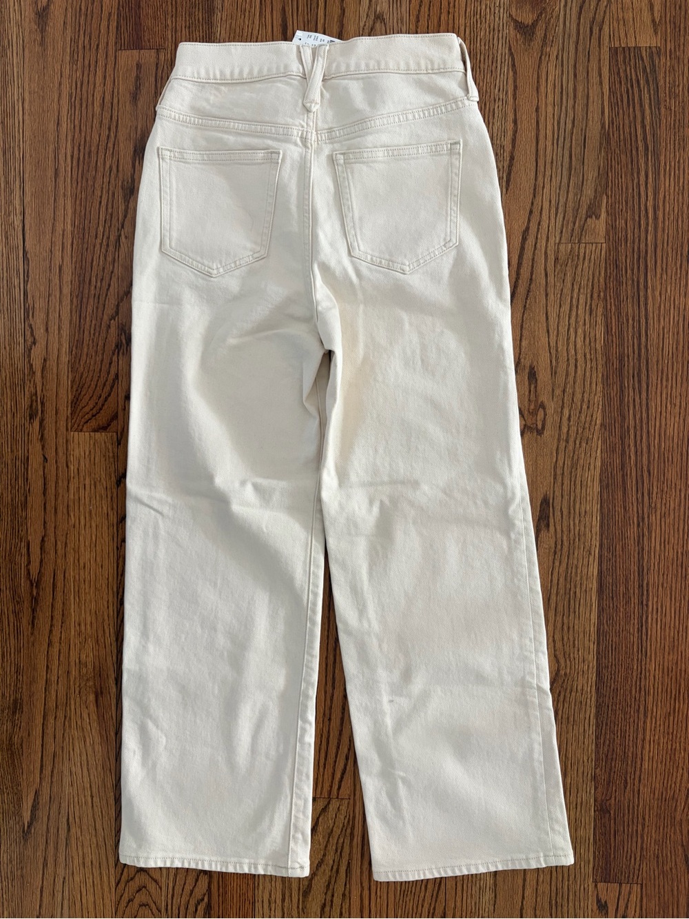 J. Crew Cream Wide-Leg Jeans - Picture 3 of 5